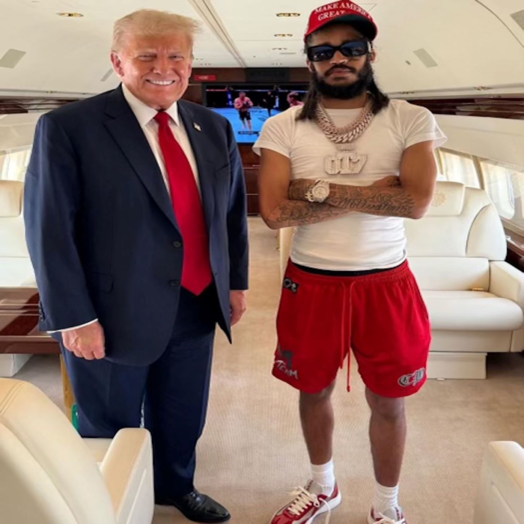  OT7 Quanny sparked conversation when he appeared at a Donald Trump campaign event in Philadelphia